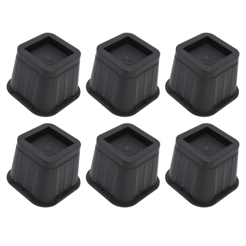 Schwarze Gummimöbelfüße (4 x 6er-Pack) 2