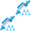 2Sets Blue Cake Decorating Kit Multi-Function Biscuit Maker Tool 3