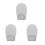 3Pcs Hanging Hot Machine Ironing Gloves Grey Insulation Protective 9