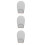 3Pcs Hanging Hot Machine Ironing Gloves Grey Insulation Protective 8