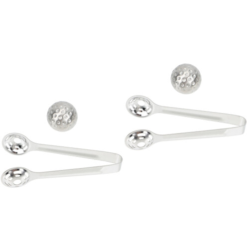 2Sets Ball-Shape Stainless Whiskey Coolers Wine Rocks Silver Accessory 2