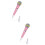 2Pcs Electronic Musical Tool Kid Microphone Educational Toy Pink Color 7