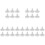 30Pcs Lightweight Golfs Tees Holder White for Golfers Practice 2