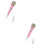 2Pcs Electronic Musical Tool Kid Microphone Educational Toy Pink Color 6
