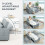 Homcom HOMCOM 2 Seater Sofa Bed, 3-in-1 Sleeper Sofa with Adjustable Backrest 5