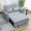 Homcom HOMCOM 2 Seater Sofa Bed, 3-in-1 Sleeper Sofa with Adjustable Backrest 8