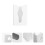 3Pcs White ABS Tissue Storage Box No-Punch Design for Kitchen Bathroom 9