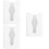 3Pcs White ABS Tissue Storage Box No-Punch Design for Kitchen Bathroom 7