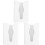 3Pcs White ABS Tissue Storage Box No-Punch Design for Kitchen Bathroom 3