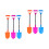 6Pcs Child Toy Snow Durable Material Anti-Slip Handle Assorted 4