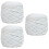 3Pcs White Cotton Crochet Yarn Durable Thread for Knitting 6