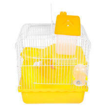 2Pcs Orange Hamster Cage Small Animal House for Pets