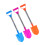 6Pcs Child Toy Snow Durable Material Anti-Slip Handle Assorted 8