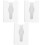 3Pcs White ABS Tissue Storage Box No-Punch Design for Kitchen Bathroom 4
