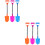 6Pcs Child Toy Snow Durable Material Anti-Slip Handle Assorted 6