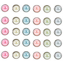 100Pcs Alloy Mini Brads Assorted Colors Paper Fasteners