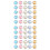 100Pcs Alloy Mini Brads Assorted Colors Paper Fasteners 7