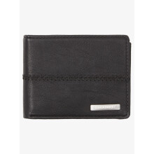 Quiksilver Faux Leather Bi-Fold Wallet Stitchy black