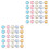 100Pcs Alloy Mini Brads Assorted Colors Paper Fasteners 5