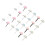 100Pcs Alloy Mini Brads Assorted Colors Paper Fasteners 3