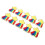 Colorful Applique Patches, Gold Glitters White Chenille For Personal Projects 6