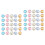 100Pcs Alloy Mini Brads Assorted Colors Paper Fasteners 6