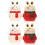4Pcs Rabbit Shape Toothpick Holder Pop-Up Automatic Dispenser Assorted 5