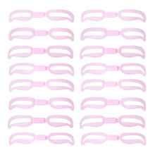15Sets Eyebrow Stencil Roze Herbruikbaar Wenkbrauw Styling Accessoires