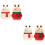 4Pcs Rabbit Shape Toothpick Holder Pop-Up Automatic Dispenser Assorted 6