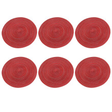 18St Duurzame Gevlochten Tafelonderzetters Antislip Placemats