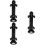 3Pièces Support Extincteur Mural Noir Plastique Pour Bateau 8