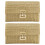 2St Beige Stevige Polyester Clutch Bag Vrouwen Bruiloft & Weekend 7