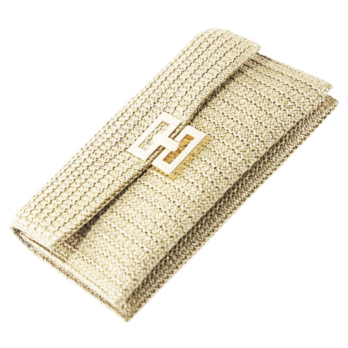 2St Beige Stevige Polyester Clutch Bag Vrouwen Bruiloft & Weekend 1