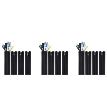 12 Pack Cable Tidy Tube for TV Computer Home Entertainment,Cable Management Zipper Sleeve Cable Organisers Sleeve