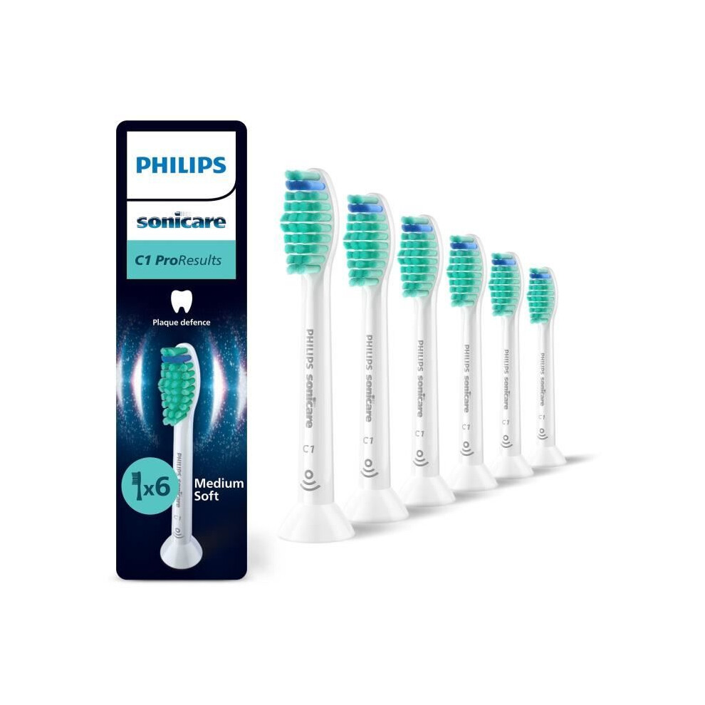 Philips Set Of 6 Brush Heads - Hx6016/87 - C1 White