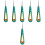6Pièces Outil Changement Vert Racket Tennis Durable 4