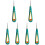 6Pièces Outil Changement Vert Racket Tennis Durable 5