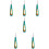 6Pièces Outil Changement Vert Racket Tennis Durable 9