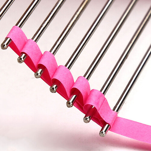 2St DIY Quilling Comb Roze Plastic Metalen Knutselhulpmiddel 2