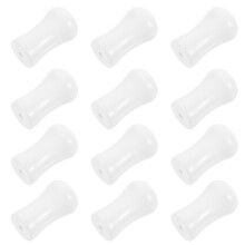 24Pcs White Plastic Blind Cord Knobs Smooth for Living Room