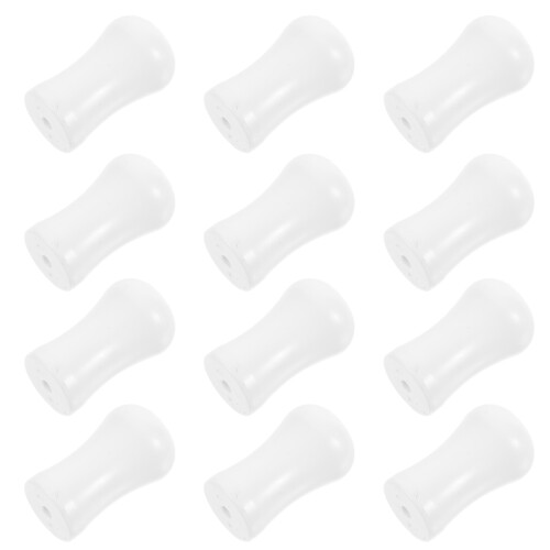 24Pcs White Plastic Blind Cord Knobs Smooth for Living Room