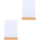 2St Praktisch Herbruikbaar Whiteboard Met Stijlvolle Basis, Wit 7