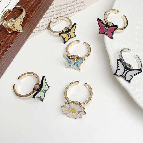2St Wit Premium Legering Rotatie Ring Fidget Sieraad Tegen Angst 2