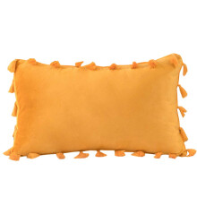 Soft Solid Square Cushion Case, Perfect Home Decor Choice With Tassels Design, High Quality Velvet Fabric For Living Room Bed 1PCS