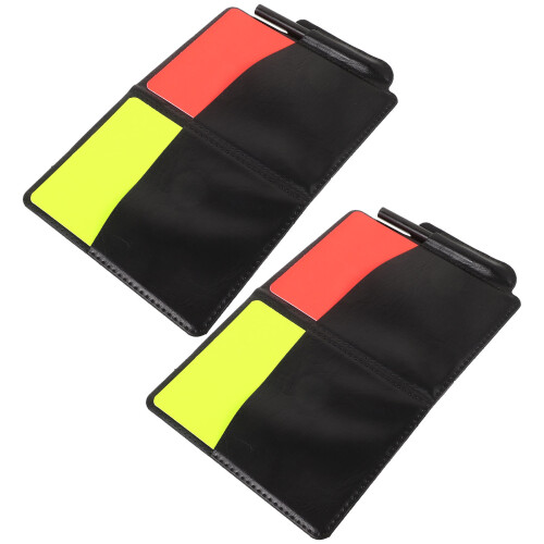 6Sets Scheidsrechter Accessoire Set Voetbal Rood Gele Kaarten 1