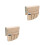 2St Beige Multifunctionele Opbergtas Voor Bed En Sofa Met Mesh 7
