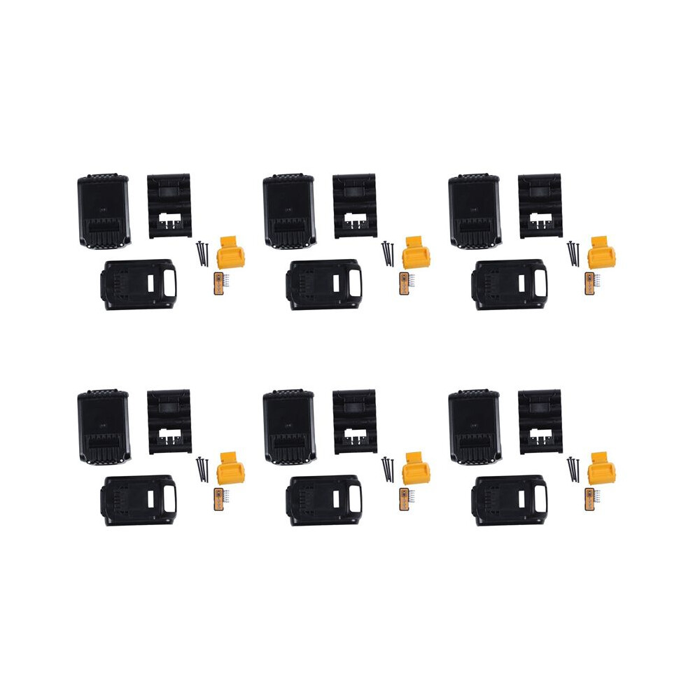 6X Dcb200 Battery Plastic Case (No Battery Cell ) For 18V 20V 3.0Ah 4.0Ah Dcb200 Li-Ion Battery 6032218085764