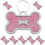40St Zinklegering Roze Botvorm Pet Id Tag En 2