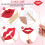 60St Lippen Decor Props Papieren Selfie Feestprops 7