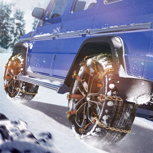 Robuste Schneeketten 8er Set Stahl PKW SUV Pickup 2